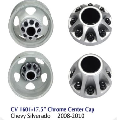 CV1601-17.5 хромированный центральный колпак